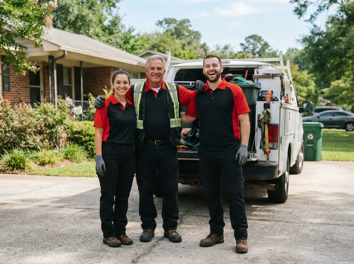 LoadLine Dumpster Rental garbage collection service team in Columbia, SC